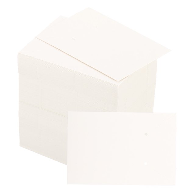 Unique Bargains Blank Paper Business Cards, 2.5' x 3.5', White, 200 Count