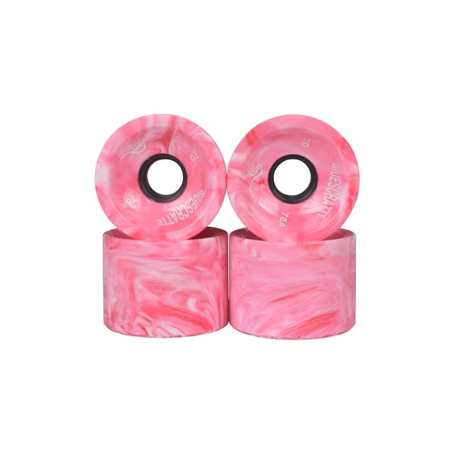4 Pcs Roues de Planche à Roulettes Cuir Longboard Couvercle de Roulement Accessoires Extérieur Remplacement Amovible Planche à Roulettes Extérieure Déménagement Réparation Fixation Type 3