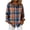 #5, variant on Pisexur Christmas Womens Shirts Fashion Plaid Shirts for Women Classic Vintage Long Sleeve Shirts for Women Casual Button Down Collared Womens Blouses S-2XL Blue