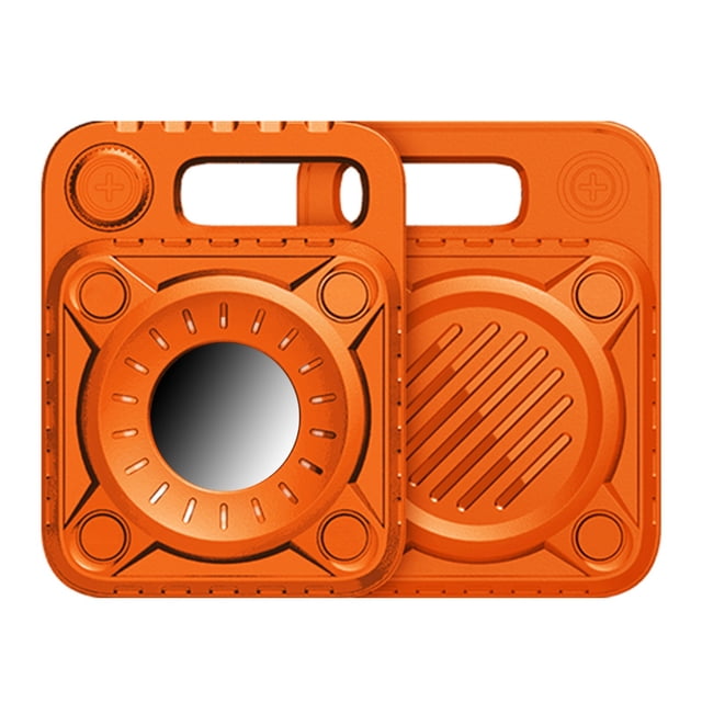 Leutsin Protective Case For Apple AirTag Case With Anti-Lost Keychain Multi-Color