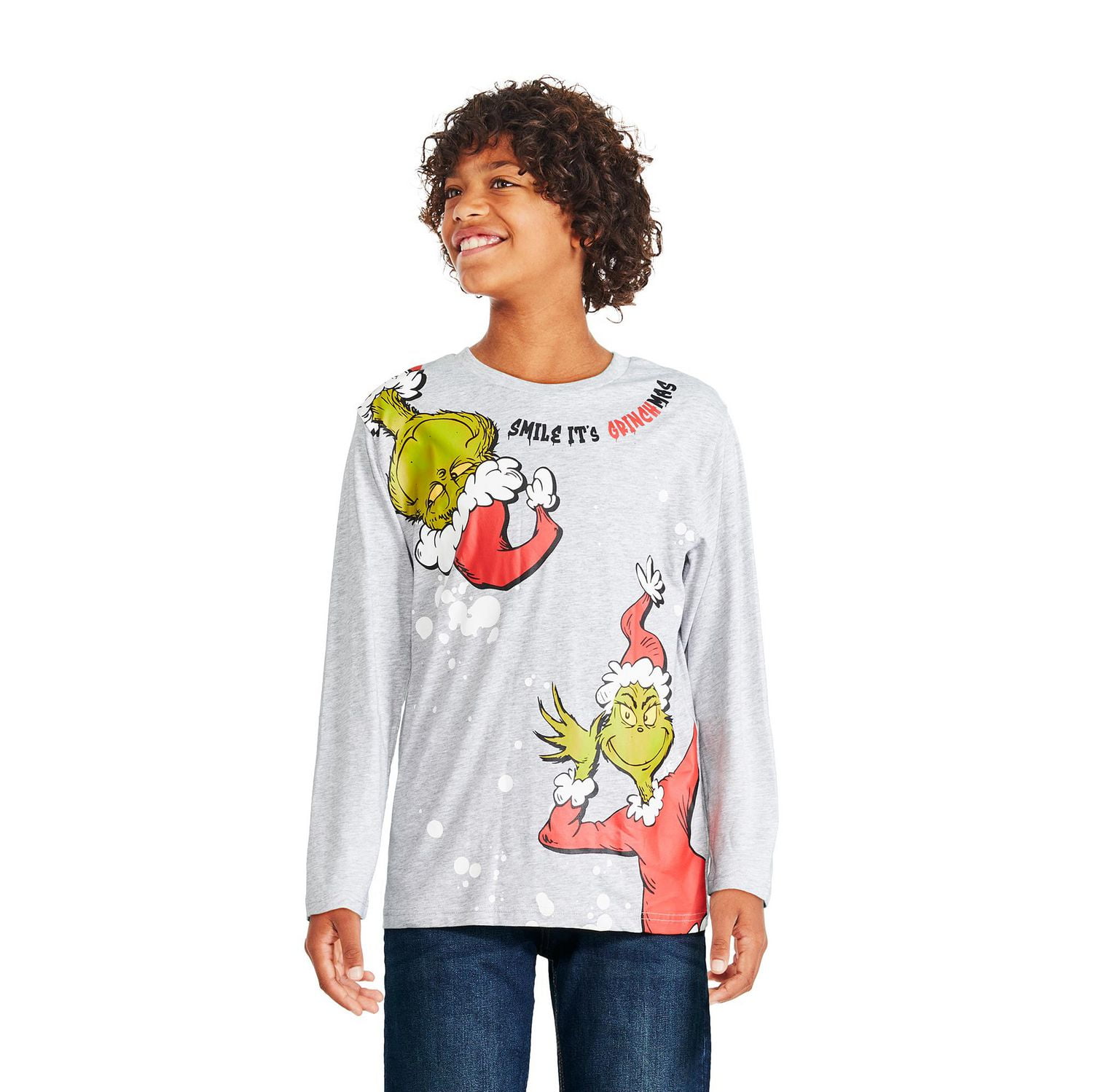 The Grinch Boys' Long Sleeve Tee