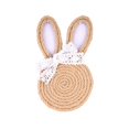 thumbnail image 3 of Woven Rope Rabbit Easter Party Placemats Insulation Mats Handmade Woven 4 Piece ., 3 of 6