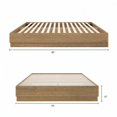 thumbnail image 5 of Cadre de lit plateforme Nexera Milano King, chêne brun, 5 of 5
