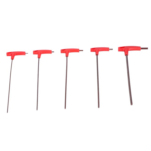 Outil de Serrage de Vis, 5 Pcs Poignée en T Kit de Clé Hexagonale Manche Long Clé Hexagonale Performance de Premier Ordre