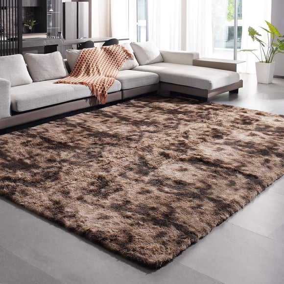 Area Rugs 6x9 for Bedrooms, Fluffy Rugs for Living Room Decor, Ultra Soft Anti Slip Shag Fuzzy Carpets，Washable Large Area Rugs for Nursery, Kids, Girls, Boys Coffee