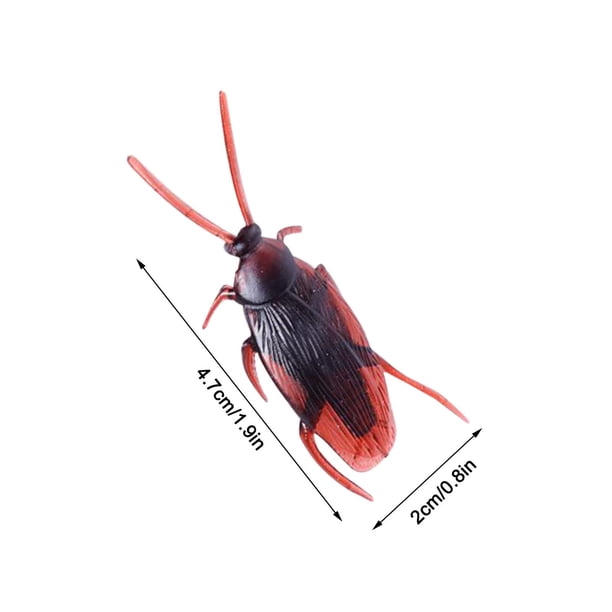 Ceeyoll 40 Pièces Faux Cafards en Plastique,Jouets De Blague, Insectes pour La Journée des Imbéciles,Faux cafards Jouet Effrayant, pour Halloween pour Enfants et Adultes Décoration de fête