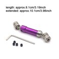 thumbnail image 3 of QualitChoice Rear Drive Shaft 1:12 Crawler Parts Replacement for Wltoys 12423 12428 12429 Purple 1Set, 3 of 6