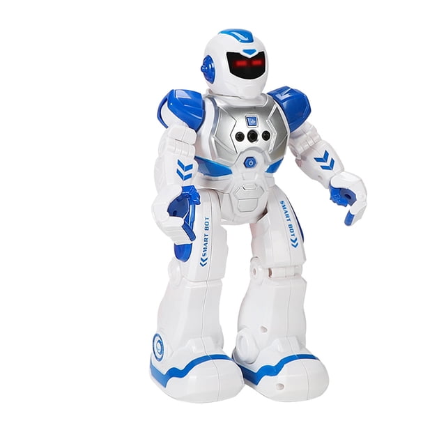 Graflsoa Interactive Gesture-Controlled Robot with Singing & Dancing Features, Programmable Actions, 500mAh Rechargeable Battery, Ideal Educational Toy for Kids (Blue)