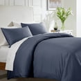 thumbnail image 1 of California Design Den Duvet Cover - 400 Thread Count 100% Cotton, 3 Piece Sateen Weave Bedding Set, Soft Luxury Comforter Cover and Two Pillow Shams, with Button Closure and Corner Ties, 1 of 9