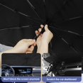thumbnail image 1 of Pare-brise de Voiture Pare-Brise Parasol Sans Tige Anneau de Traction Pas de Rayures Rétrovisualisation Ouverture Conception Bloc UV & Protection contre la Chaleur du Soleil Adapter la Plupart des Véhicules, 1 of 8