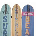 thumbnail image 2 of Écran Contemporain en Bois à 3 Panneaux avec Design de Planche de Surf, Multicolore, 2 of 2