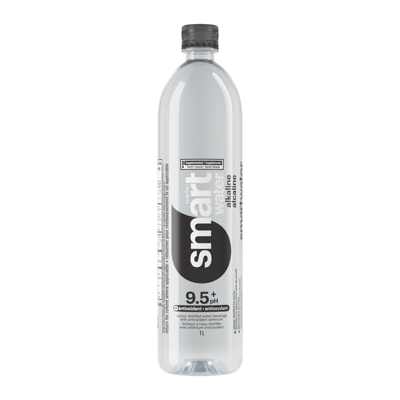 Glaceau Smartwater Alkaline with Antioxidant Bottle, 1 Liter