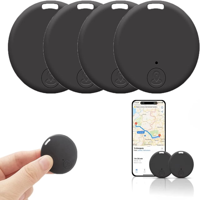 YOPTOP Safesync GPS Tracker Safe Sync GPS Tracker GPS Anti-Lost Tracker Mini Magnetic GpsTracker,4black