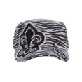 thumbnail image 2 of Top Headwear Womens Print Adjustable Cadet Cap - Zebra - Fleur-de-lis, 2 of 2