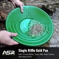 thumbnail image 2 of ASR Outdoor Poêle Dorée avec Riffles de Crête pour Panoramique Doré Paydirt, 10 Pouces, Vert, 2 of 7