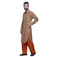 thumbnail image 3 of Atasi Printed Rayon Pathani Kurta With Solid Salwar For Mens Party Wear, 3 of 5