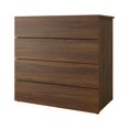 thumbnail image 5 of Merlin 4 Piece Full Size Bedroom Set  Walnut and White, 5 of 5