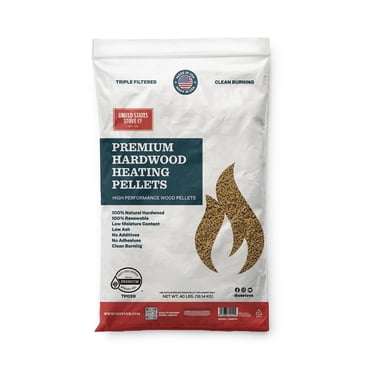 Hardwood Heating Pellets, 40lb Bag