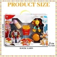 thumbnail image 3 of MVRLSH Moins de 10$ Jouets Robots Transformateurs d'Aliments Hamburger Frites et Plus Éducation Précoce Cerveau pour Enfants et Adultes Multicolore, 3 of 9