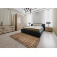 thumbnail image 4 of Ahgly Company Indoor Rectangle Abstract Sangria Brown Southwestern Area Rugs, 7' x 9', 4 of 6