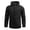Black, variant on Pisexur Men's Coats Fashion Loose Windbreaker Jackets for Men Zip Up Hooded Bomber Jacket Casual Lightweight Trench Coat Plus Size Windproof Outwear Solid Color Trench Coats M-5XL