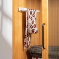 thumbnail image 4 of Hearth & Gear Sliding Towel Rack Towel Bar With Shelves Rack Auction White ABS Towel Racks for Bathroom Hanging Paper Towel Holder over The Door Towel Rack Bathroom for Wall Bathroom Shelves Hand, 4 of 7