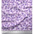 thumbnail image 1 of Soimoi Polyester Crepe Fabric Leaves & Floral Block Fabric Prints by Yard 52 Inch Wide, 1 of 3