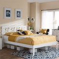 thumbnail image 2 of Bowery Hill Contemporary Full Solid Wood Platform Bed in White, 2 of 2