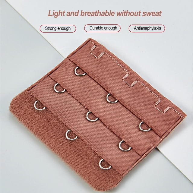 Extension Strap Bra Extender Buckle 3 Hook Women Practical Elastic Multicolor Extension Accessories Practical Elastic Multicolor Clips Tight 3 Rows Underwear bright pink