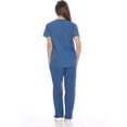 thumbnail image 2 of Women's Scrub Sets Six Pocket Medical Scrubs (V-Neck with Cargo Pant), 2 of 5