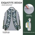thumbnail image 3 of Sac à Dos à Imprimé Marguerites Ensoleillées - Extérieur Imperméable et Compartiments Spacieux pour l'École, 3 of 6