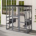 thumbnail image 3 of Costway Grande Maisonnette pour Chat en Bois 71 Pouces Intérieur Extérieur Étanche Catio Enclos pour Chaton, 3 of 10