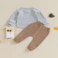 thumbnail image 4 of Long Sleeve  Neck Pocket Sweatshirt Pants for Boys in Autumn, 4 of 8