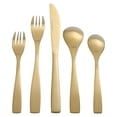thumbnail image 3 of Hometrends 20-Piece Forged Flatware Set, Satin Gold, 3 of 16