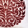 thumbnail image 2 of The HomeCentric Housses de Coussin Décoratives avec Fermetures Éclair, Décoratives Rouges Lot de 2, 20x20 Pouces (50x50 cm) Coussins Décoratifs pour Canapé, Housse de Coussin à Appliqué en Velours, Style Contemporain Floral - Parfum Bordeaux, 2 of 4