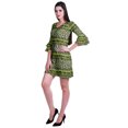 thumbnail image 3 of Moomaya Robe Courte Imprimée pour Femmes, Manches Évasées, Coupe Droite, Robes pour Femmes, Vêtements d'Été Décontractés, 3 of 6