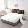 thumbnail image 3 of YST Library Bookcase 7 Piece Comforter Set Twin,Vintage Library Books Bed in a Bag with Flat Sheet and Fitted Sheet,Retro Bookshelf Academic Collection Bedding Set with Pillowcase & Sham, 3 of 5