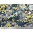 thumbnail image 2 of Soimoi Georgette Viscose Fabric Animals & Texture Print Fabric by The Yard 42 Inch Wide, 2 of 3