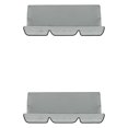 thumbnail image 1 of kurtrusly Coussin de Balançoire Extérieur en Polyester Multifonctionnel, Respirant et Confortable, Gris, 2 Pcs, 1 of 6