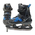 thumbnail image 2 of SOFTMAX INSULATED ADJUSTABLE ICE SKATE FOR KIDS- 3 SIZES ADJUSTMENTS (BK/BL, SMALL), 2 of 4