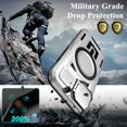 thumbnail image 2 of KOMI for iPhone 16 Pro MagSafe Case with Adjustable Metal Camera Lens Cover Stand with 1 Screen Protectors,[Military-Grade Protection] Rugged Heavy Duty Magnetic Case for iPhone 16 Pro 6.3" Grey, 2 of 5