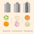 thumbnail image 4 of Machine à Salade Électrique, Lame en Acier Inoxydable Dur, Structure Sécurisée, Coupe Efficace, Râpe à Fromage avec Lames de Rechange pour Légumes et Fruits, 4 of 7