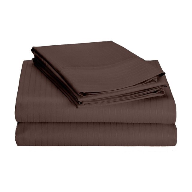 Johnson Home 600 Thread Count Cotton Tuxedo Sheet Sets