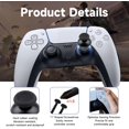 thumbnail image 4 of 4Pack Replacement Thumbsticks Joystick for PS5 Controller Analog Stick Custom Joystick Thumb Grip Cap Repair Tools with Screwdriver Pry Tool Pry Board for Playstation 5 Black, 4 of 5