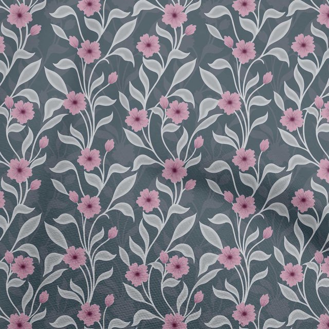 oneOone Rayon Pink Fabric Floral Craft Projects Decor Fabric Printed By The Yard 56 Inch Wide