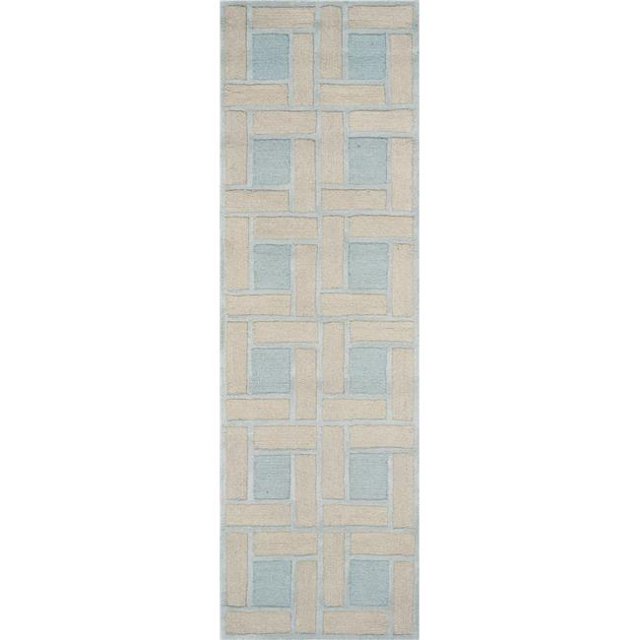 HomeRoots 353994 2 ft. 3 in. x 7 ft. 6 in. Runner Wool Spa & Pumice Area Rug