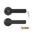 thumbnail image 1 of Serrure de Porte, Serrure Biométrique Intelligente à Empreinte Digitale avec Télécommande Compatible Bluetooth et Application Tuya pour Porte Intérieure en Bois et Métal, Facile à Installer, 1 of 7