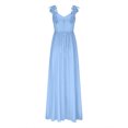 thumbnail image 4 of Jusqu'à 65 % de Réduction! Robes de Mode d'Été pour Femmes 2024 Grande Taille Sans Manches en Dentelle avec Bretelles Tube Top en Gaze Robe Longue Rétractable, 4 of 5