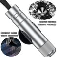 thumbnail image 4 of Car Safety Hammer Portable Mini Car Window Breaker Emergency Escape Car Auto Safety Hammer Seat Belt Cutter Emergency Life-Saving Escape Tool Black Red Silver, 4 of 9