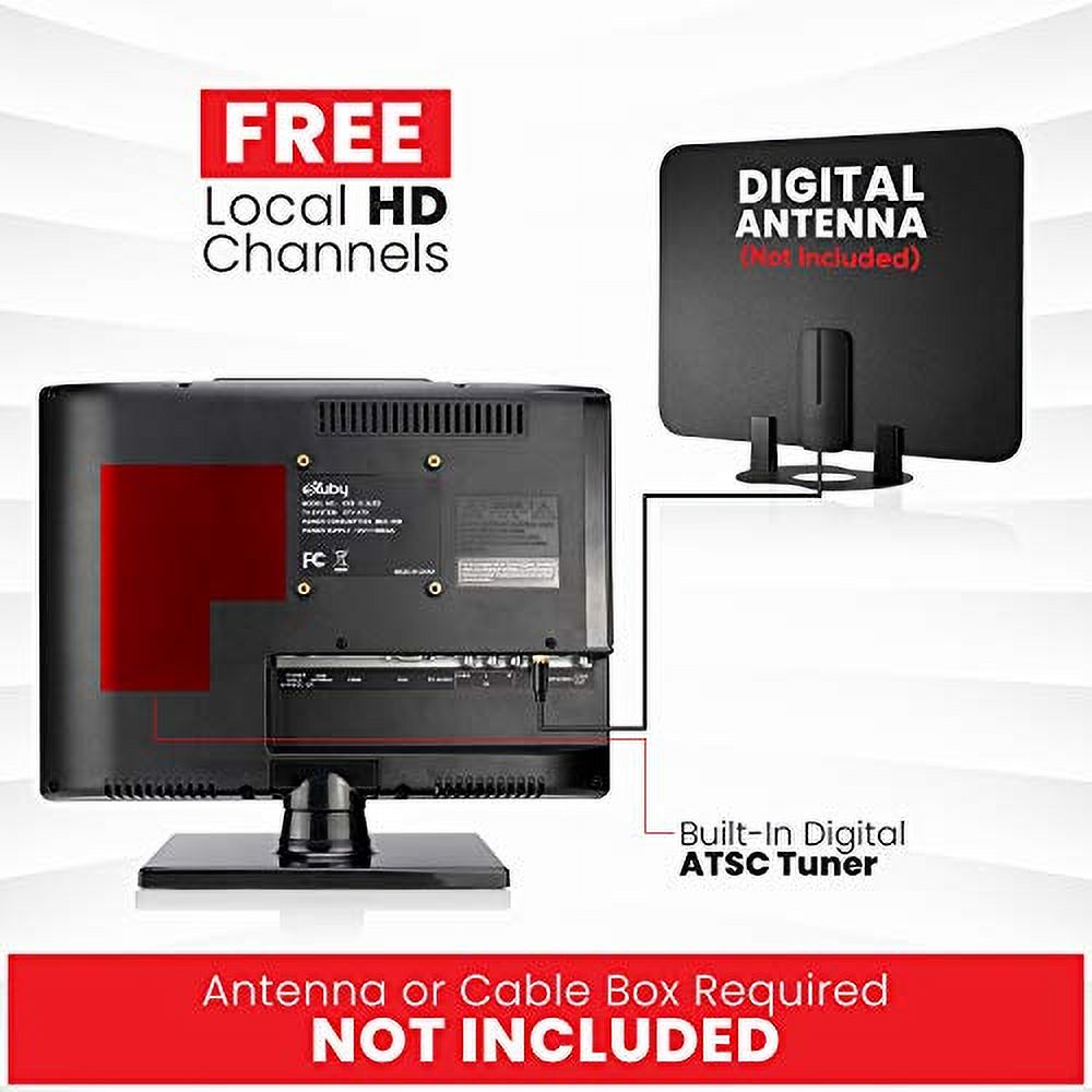 Small Flat Screen TV - Perfect Kitchen TV - 13.3 inch LED TV
